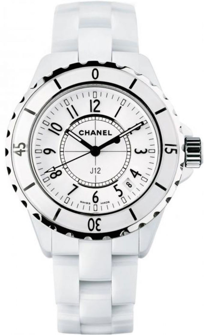 Chanel // White 18K Gold Diamond J12 Watch – VSP Consignment