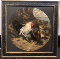 John Frederick Herring Sr., 'Scene with Chickens,' Oil on Canvas, c. 1840 - $10K Appraisal Value w/CoA APR 57