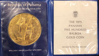 1975 Five-Hundred Balboa Gold Coin of the Rep. of Panama - $5K Value w/ CoA! ✓ APR 57