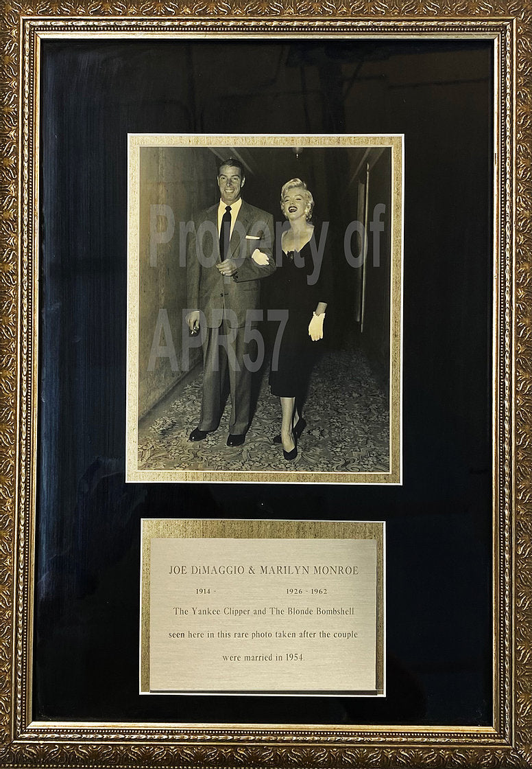 JOE DIMAGGIO & MARILYN MONROE Unique 1954 Photograph - $15K APR Value w/ CoA! APR 57