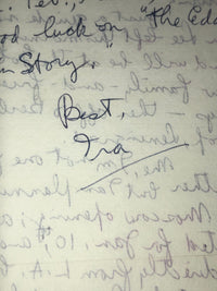 Ira Gershwin Signed, Hand-Written Letter, 1955 - $10K APR Value w/ CoA! APR 57