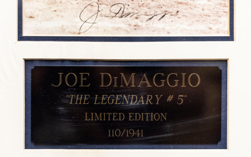 JOE DIMAGGIO- limited edition autographed memorabilia - w/ COA- $3K Appraisal Value! @ APR 57