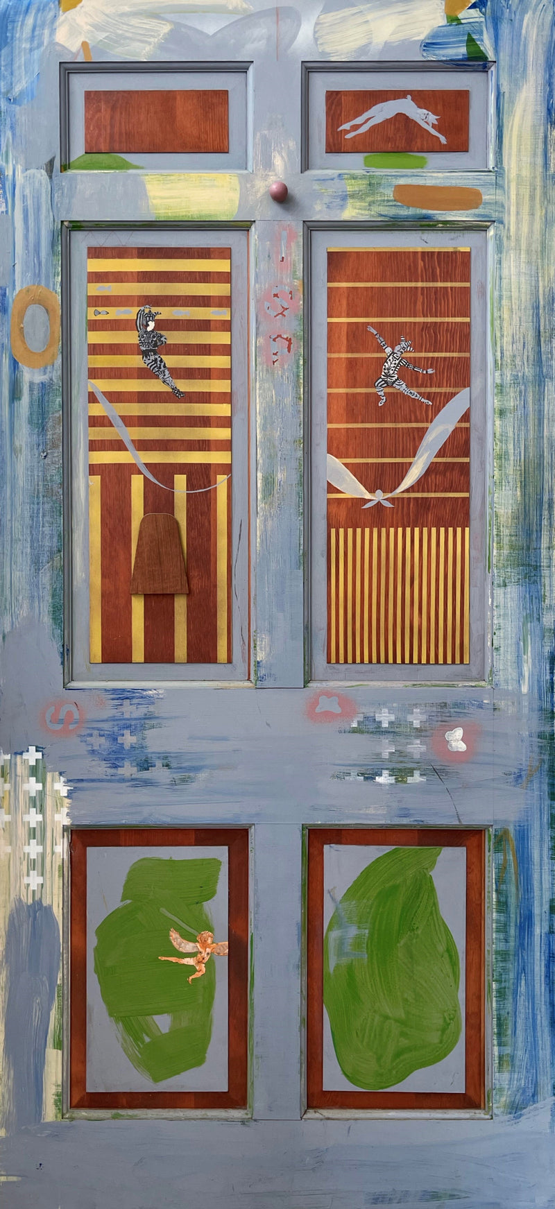LIDIA NESTEROVA "Door, Nureyev" Mixed Media - Oil and Acrylic on Wood, 1996 - $60K Appraisal Value! APR 57