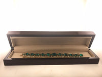 Beautiful Ladies Emerald & Diamond Bracelet in 18K Yellow Gold - $45K APR Value w/ CoA! APR 57