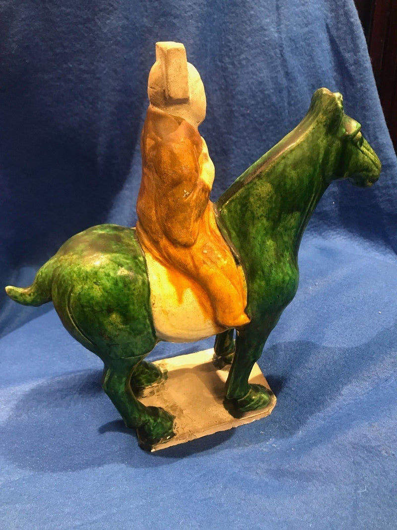 TANG DYNASTY C.7th Century Handmade Equestrian Clay Sculpture - $600K Value* APR 57