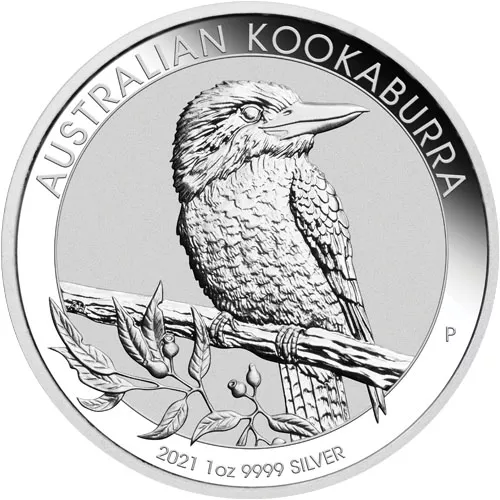 2021 1 oz Australian Silver Kookaburra Coin (BU) APR 57