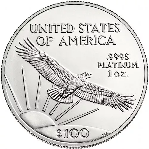 1 oz American Platinum Eagle Coin (Random Year, BU) APR 57