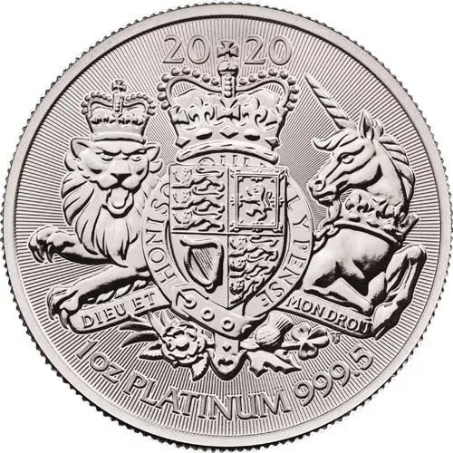 2020 1 oz British Platinum Royal Arms Coin (BU) APR 57