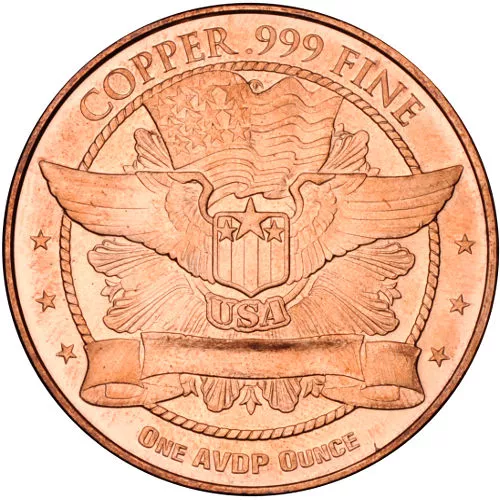1 oz Trade Dollar Copper Round (New) APR 57