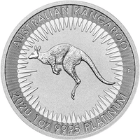 2020 1 oz Australian Platinum Kangaroo Coin (BU) APR 57
