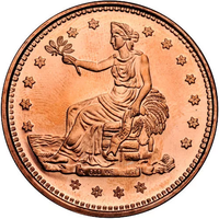 1 oz Trade Dollar Copper Round (New) APR 57