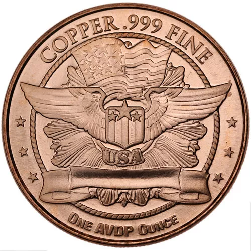 1 oz Capped Bust Half Dollar Copper Round (New) APR 57