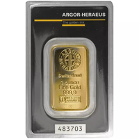 1 oz Argor Heraeus Gold Bar (New w/ Assay) APR 57