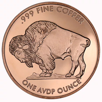 1 oz Buffalo Copper Round (New) APR 57