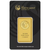 1 oz Perth Mint Gold Bar (New w/ Assay) APR 57