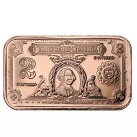 1 oz $2 Banknote Copper Bar (New) APR 57