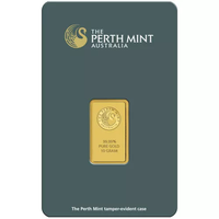 10 Gram Perth Mint Gold Bar (New w/ Assay) APR 57