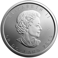 2019 1 oz Canadian Platinum Maple Leaf Coin (BU) APR 57
