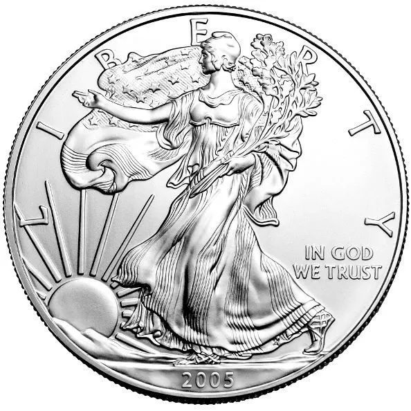 2008 1 oz American Silver Eagle Coin APR 57