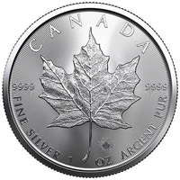 2020 1 oz Canadian Silver Maple Leaf Coin (BU) APR 57