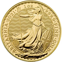 2021 1 oz British Gold Britannia Coin (BU) APR 57