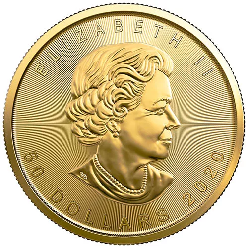 2020 1 oz Canadian Gold Maple Leaf Coin (BU) APR 57