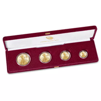 2020-W 4-Coin Proof American Gold Eagle Set (Box + CoA) APR 57