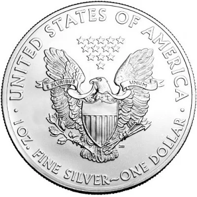 2004 1 oz American Silver Eagle Coin APR 57