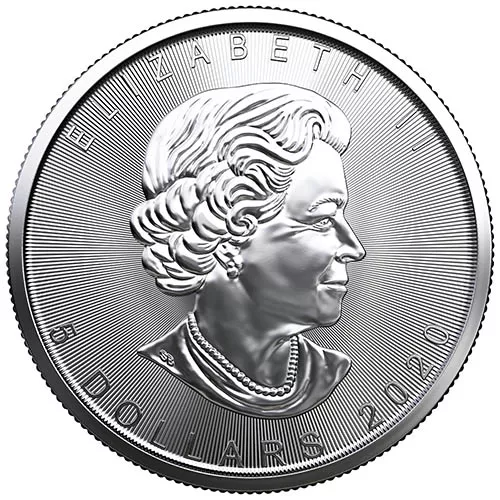 2020 1 oz Canadian Silver Maple Leaf Coin (BU) APR 57