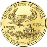 2020 1/2 oz American Gold Eagle Coin (BU) APR 57