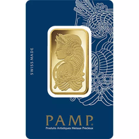 1 oz PAMP Suisse Fortuna Veriscan Gold Bar (New w/ Assay) APR 57
