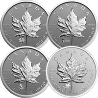 1 oz Canadian Silver Maple Leaf Coin (Varied Privy, Random Year, BU) APR 57