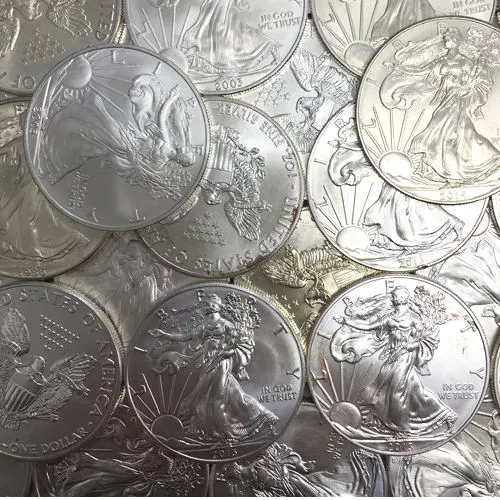1 oz American Silver Eagle Coin (Random Year, Cull/Damaged) APR 57