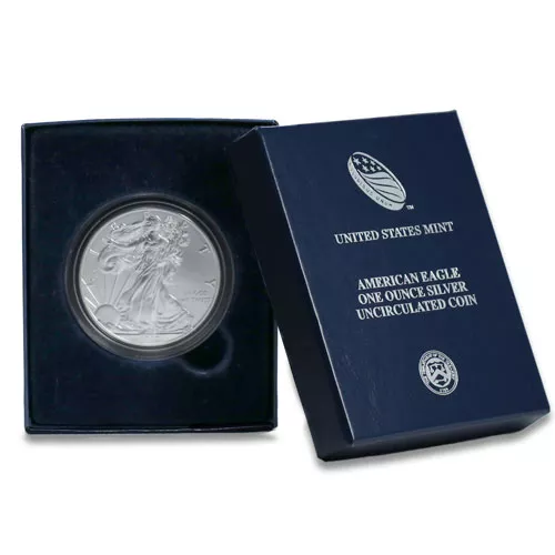 2012-W 1 oz Burnished American Silver Eagle Coin (Box + CoA) APR 57