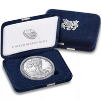 1 oz Proof American Silver Eagle Coin (Random Year, Box + CoA) APR 57