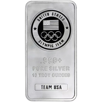 10 oz U.S. Olympic Team Silver Bar (New) APR 57