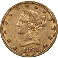 Pre-33 $10 Liberty Gold Eagle Coin (VF) APR 57