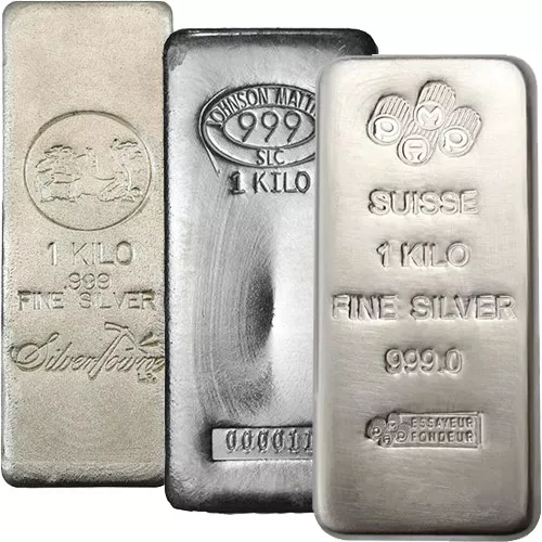 1 Kilo Silver Bar (Varied Condition, Any Mint) - $1,400.00 APR Value! APR 57