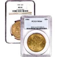 Pre-33 $20 Liberty Gold Double Eagle Coin (MS64, PCGS or NGC) APR 57