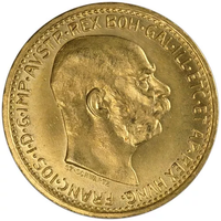 1912 10 Corona Austrian Gold Coin (Restrike) APR 57