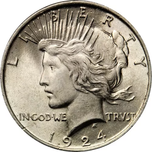Peace Silver Dollar Coin (1922-26, 1934-35, VG) APR 57