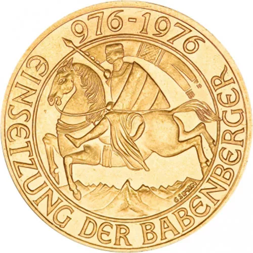 1000 Schilling Austrian Gold Coin (AU) APR 57