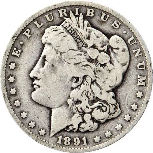 Morgan Silver Dollar Coin (1878-1904, VG+) APR 57