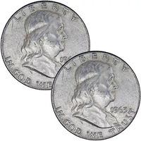 90% Silver US Franklin Half Dollars ($1 FV) APR 57