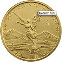 1/10 oz Mexican Gold Libertad Coin (Random Year) APR 57