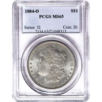 Morgan Silver Dollar Coin PCGS MS65 (1878-1904) APR 57