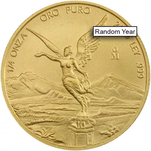 1/4 oz Mexican Gold Libertad Coin (Random Year) APR 57