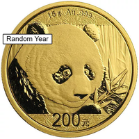 15 Gram Chinese Gold Panda Coin (Random Year, Sealed) APR 57