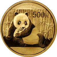 1 oz Chinese Gold Panda Coin (Random Year, Varied Condition) APR 57