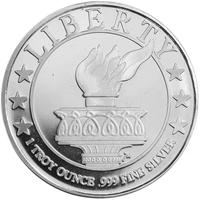 1 oz SilverTowne Lady Liberty Silver Round (New) APR 57